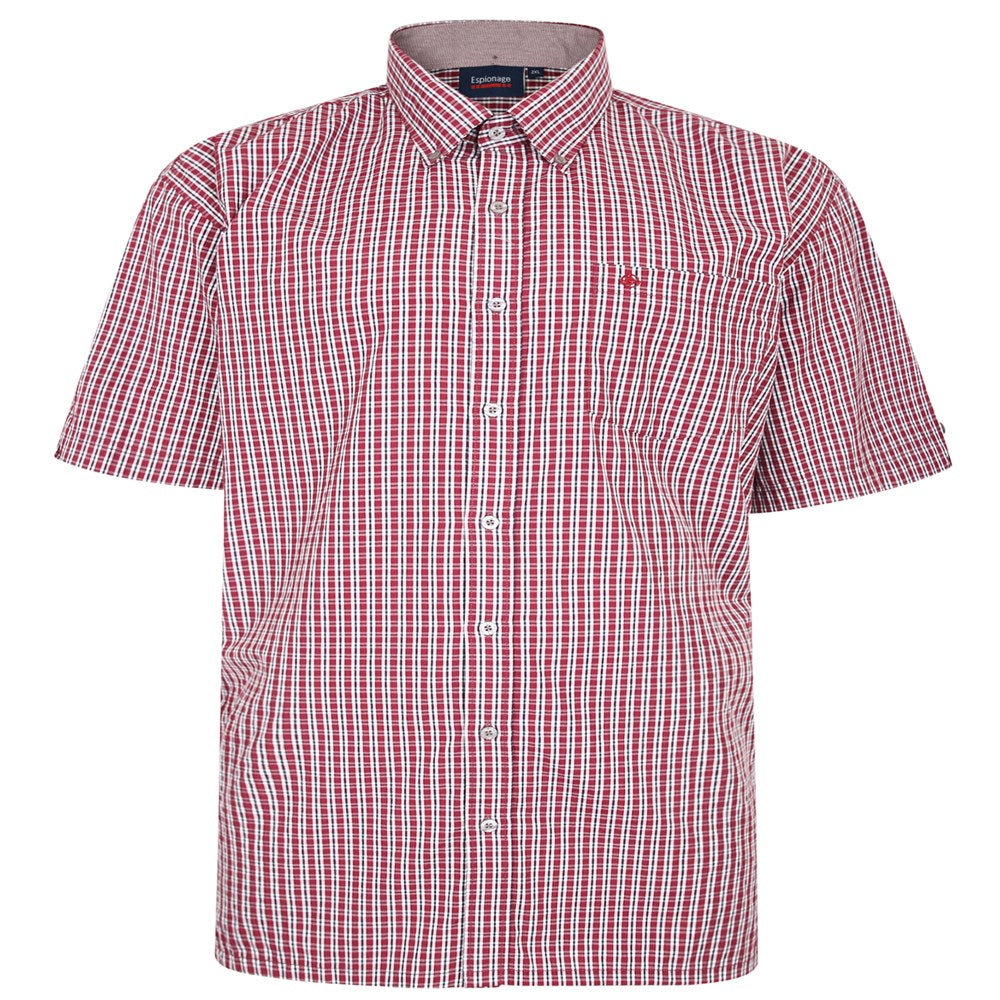 Contrast Check Short Sleeve Shirt