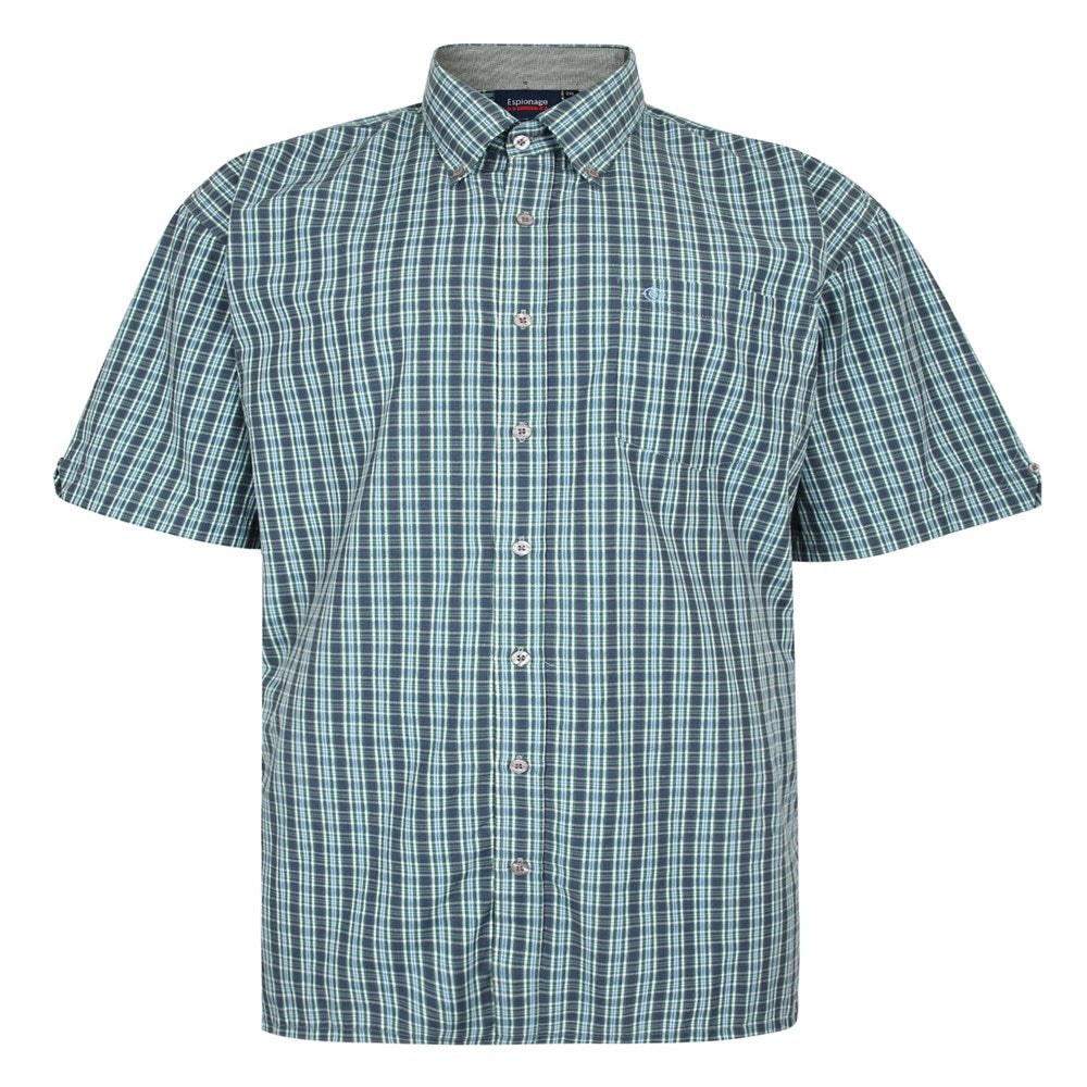 Contrast Check Short Sleeve Shirt