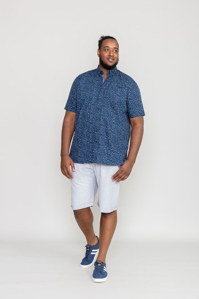 Findon' Micro Print Short Sleeve Shirt