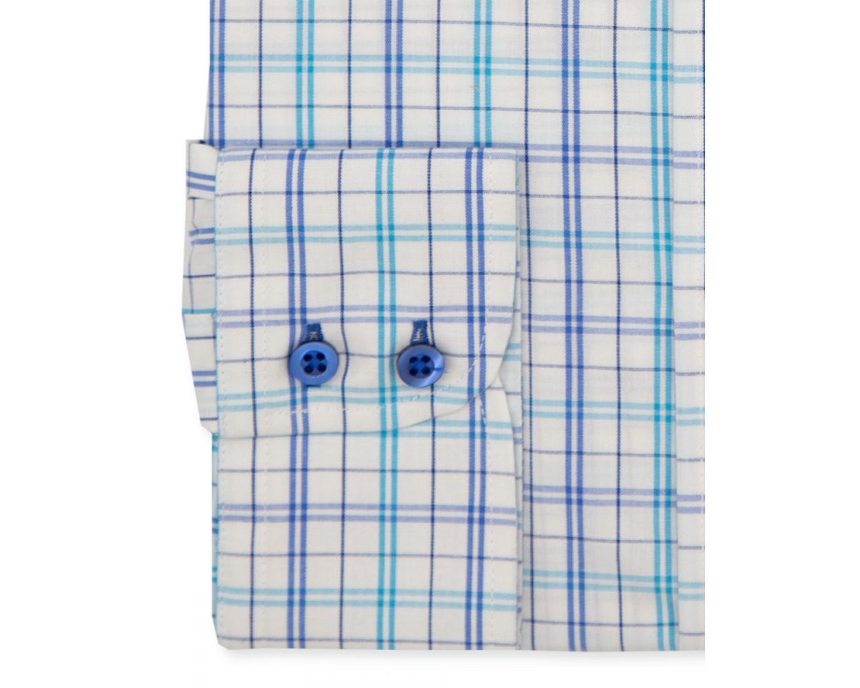 Blue Cross Check Long Sleeve Shirt