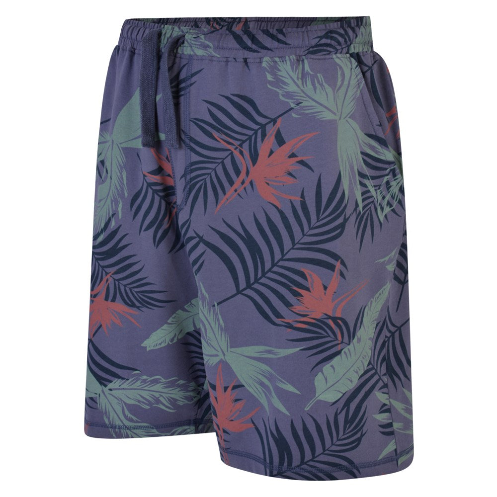 Leaf print Jersey Shorts