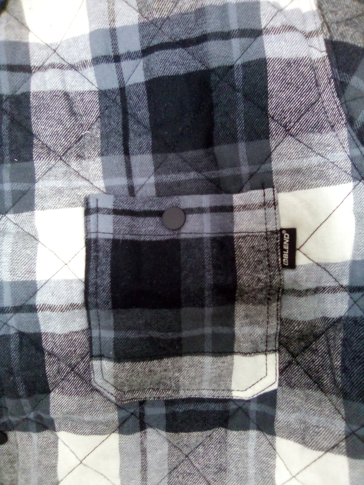 Padded Checked Overshirt