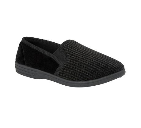 Richard' Striped Velour Slippers