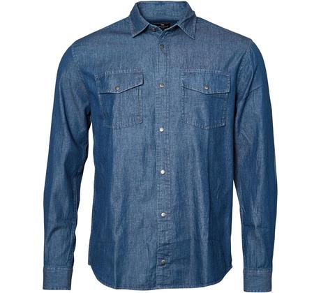 Tall Fit Twin Pocket Denim Shirt