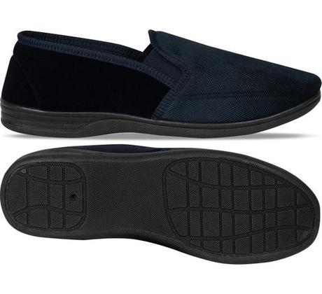 Lewis' Faux suede Herringbone Slippers