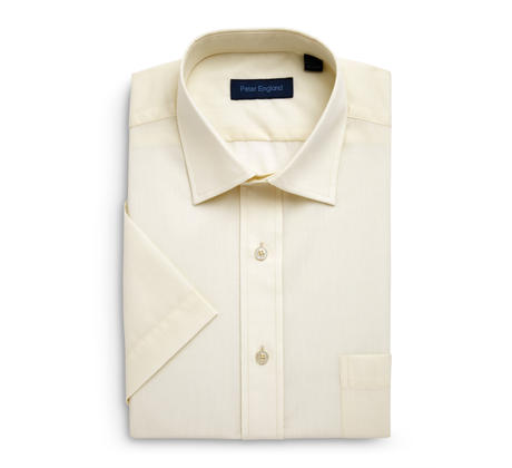 Easy Care Plain Short Sleeve Shirt