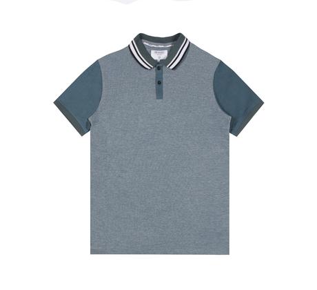 'Sandbar' Contrast Sleeve Polo Shirt