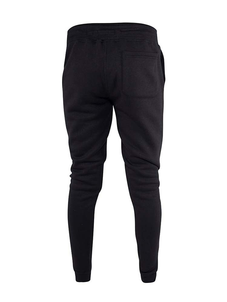 Brandon Cuffed Jersey Joggers - Black