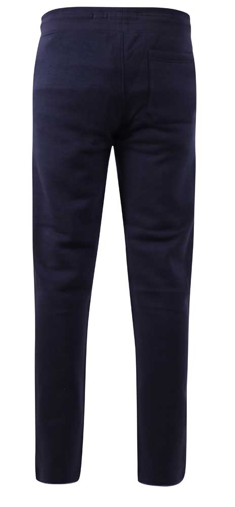 Chilworth Embroidered Logo Open Hem Joggers - Navy