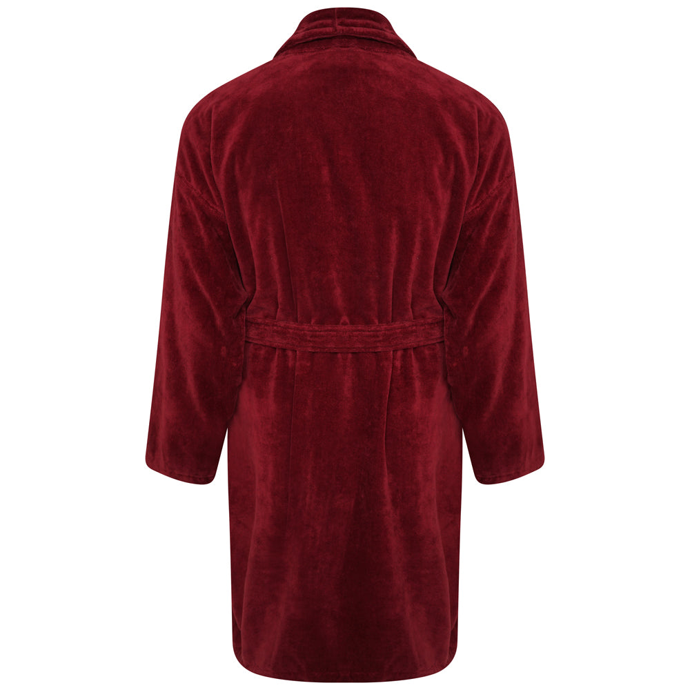 Heavyweight Plain Velour Dressing Gown