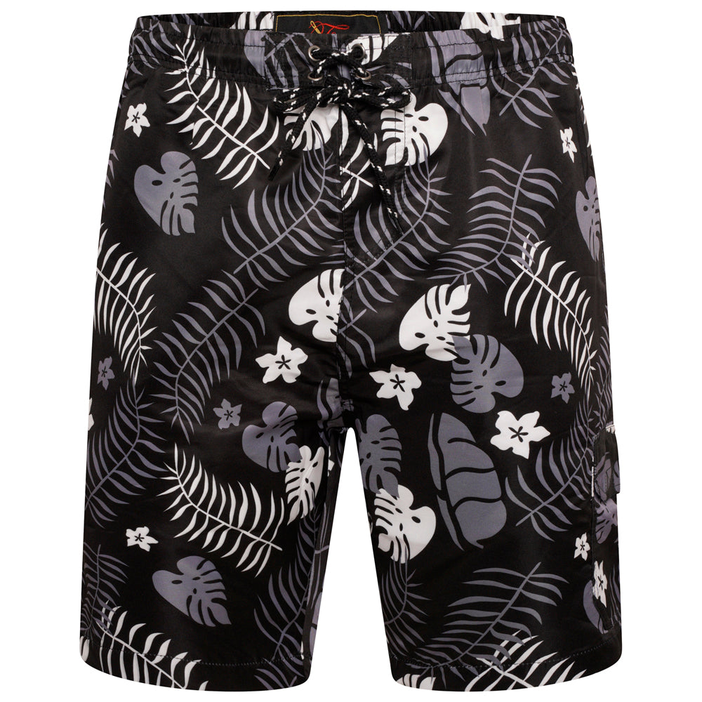 Monstera Leaf Print Shorts