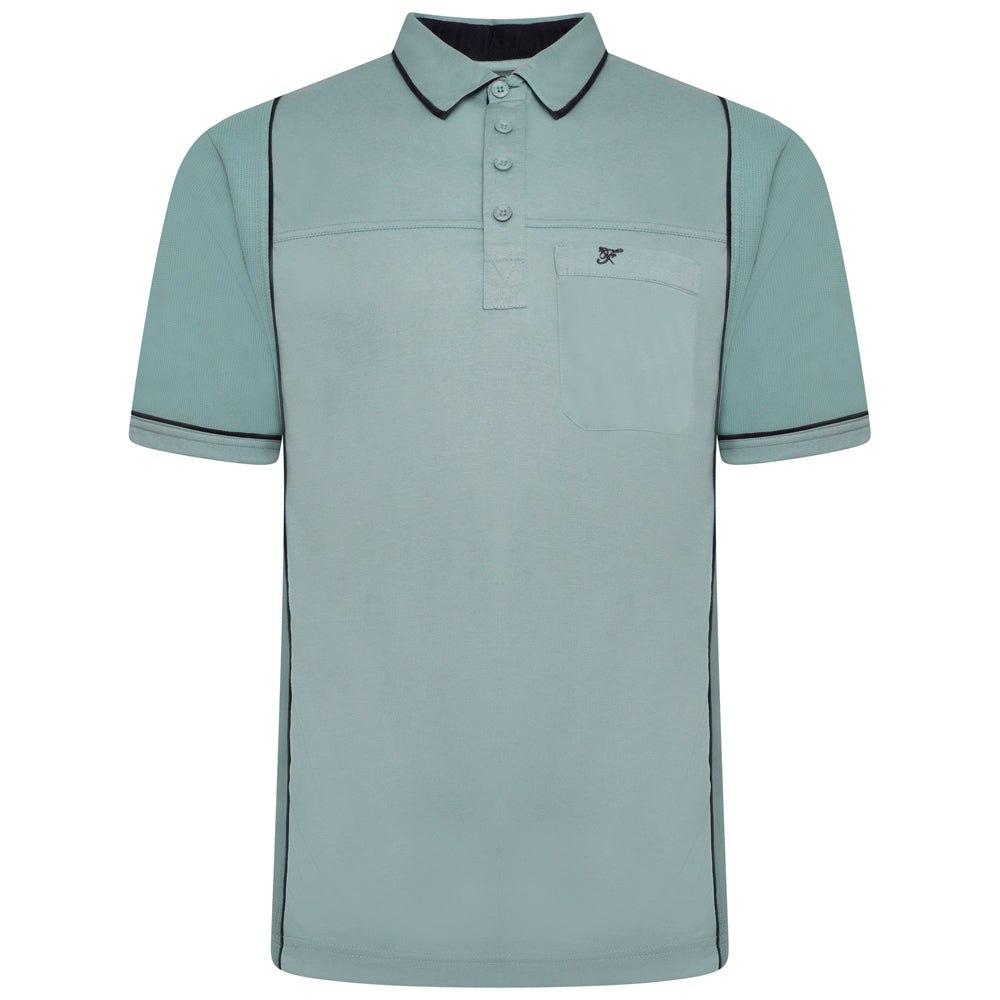 Contrast Panel Polo Shirt