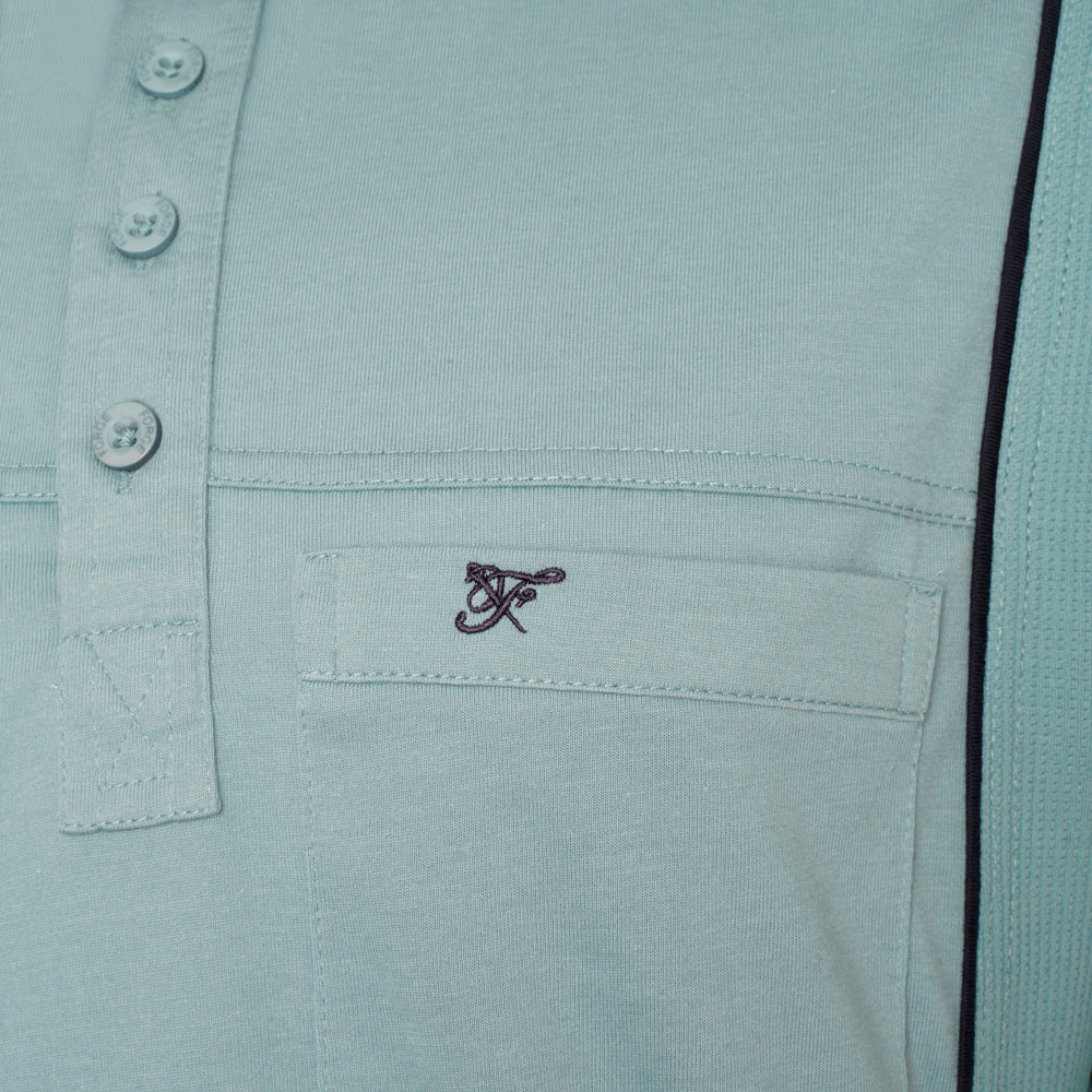 Contrast Panel Polo Shirt