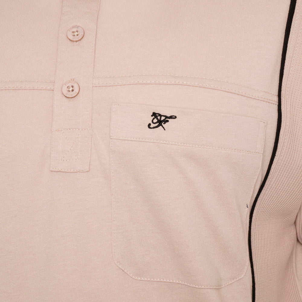 Contrast Panel Polo Shirt