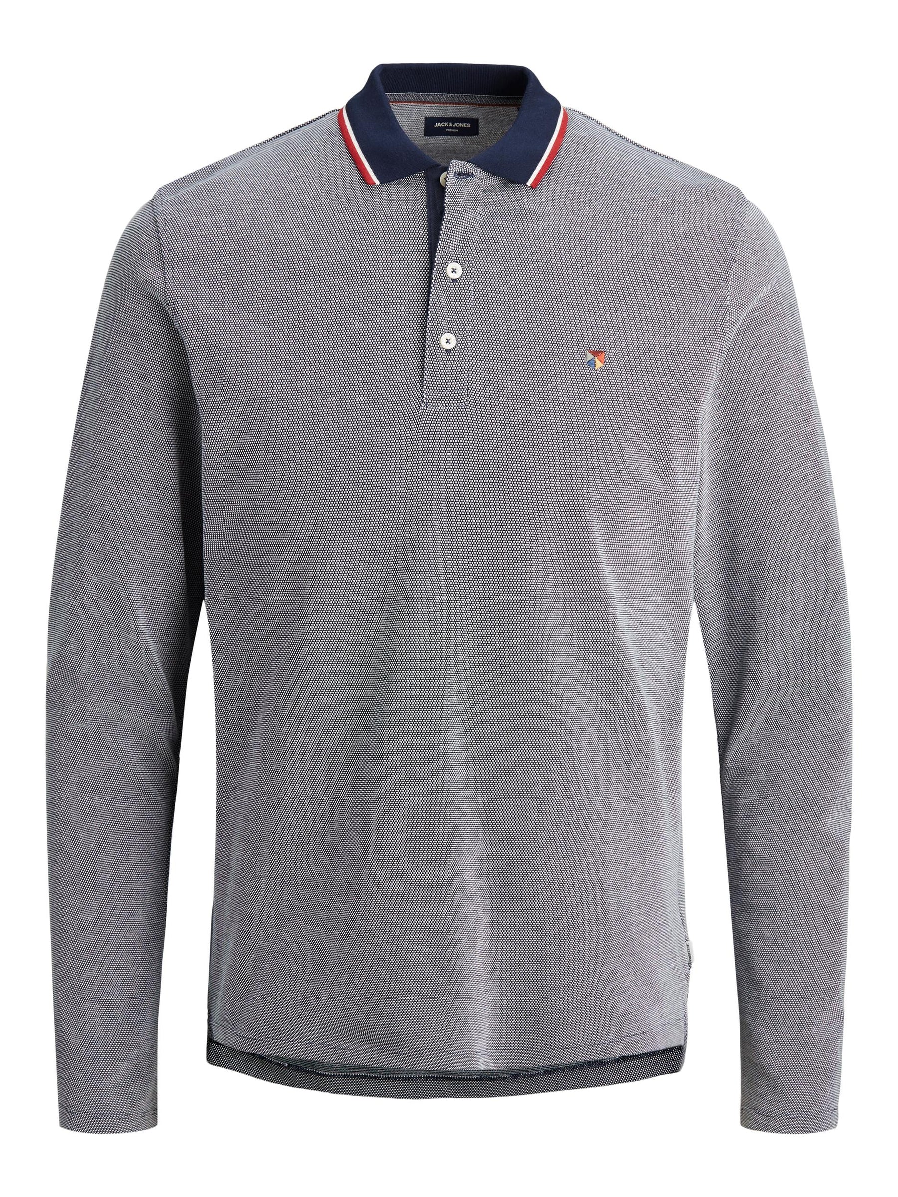 JPRBUWIN Light Jersey Long Sleeve Polo Shirt