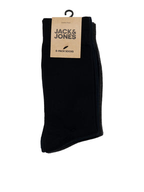 JACBASIC 5 Pack Plain Bamboo Socks
