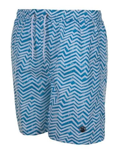 Zig Zag Print Swim Shorts