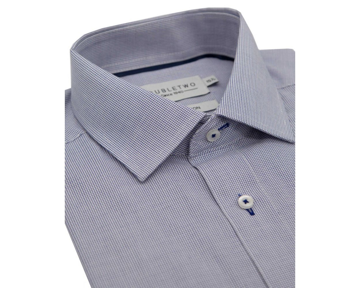 Micro Check Long Sleeve Shirt