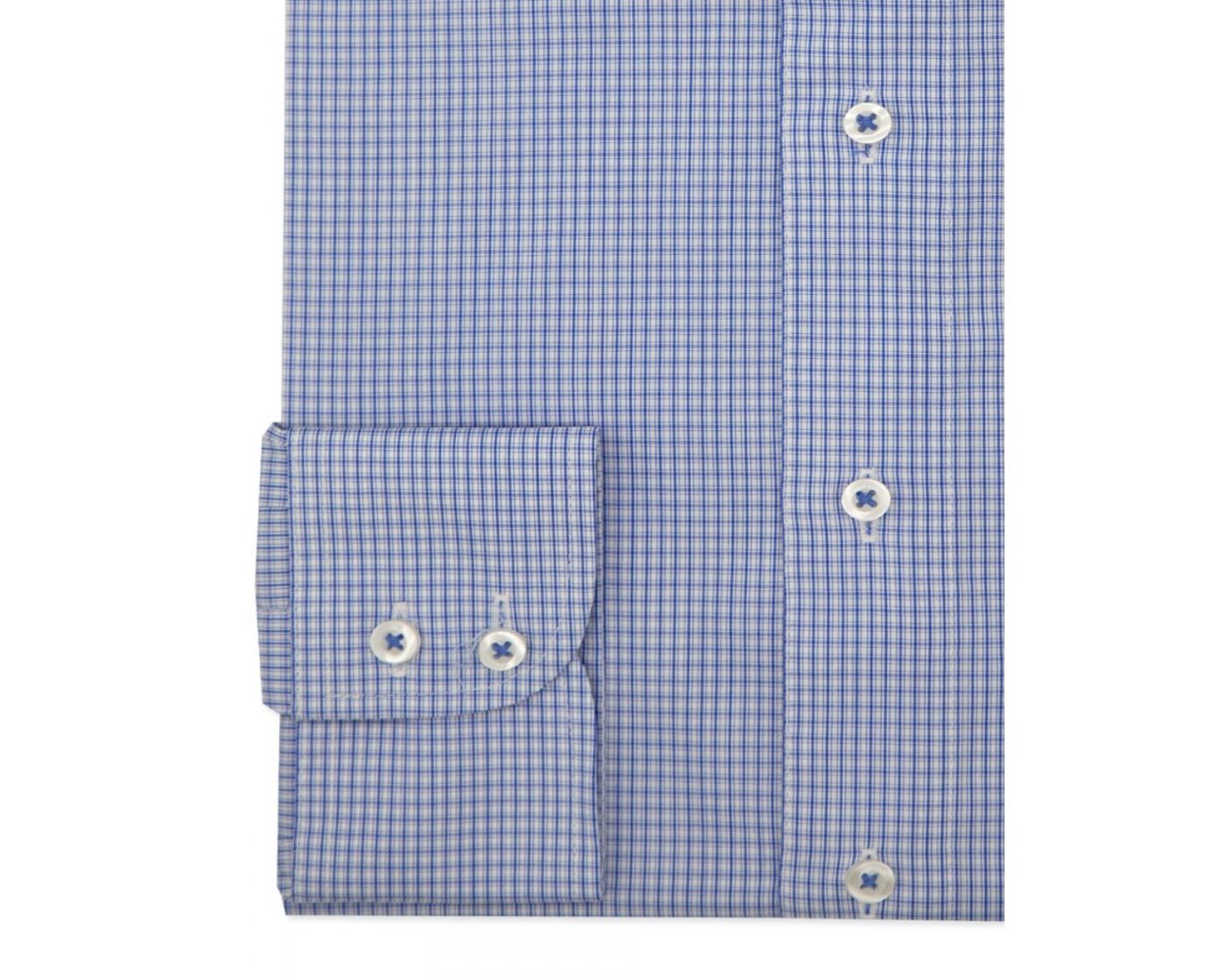 Mini Windowpane Check Long Sleeve Shirt