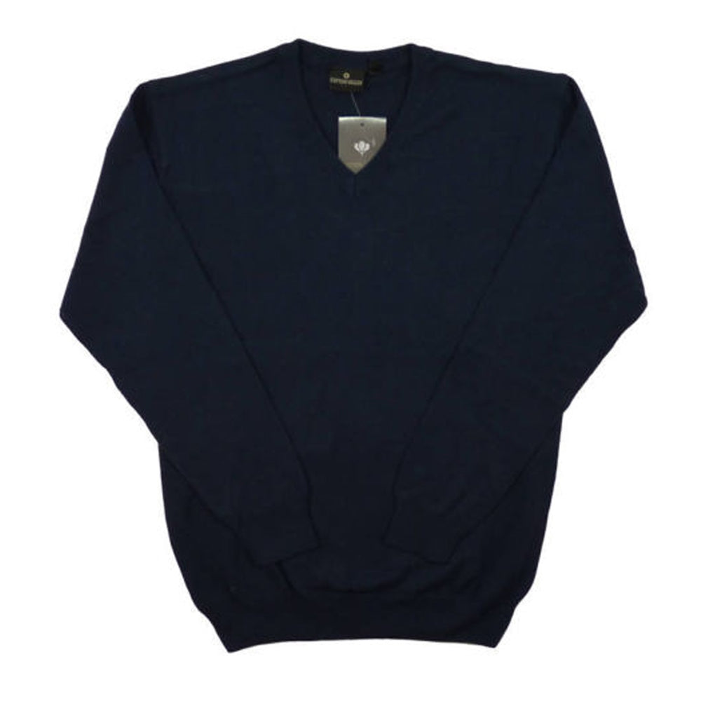 Cotton V Neck Jumper