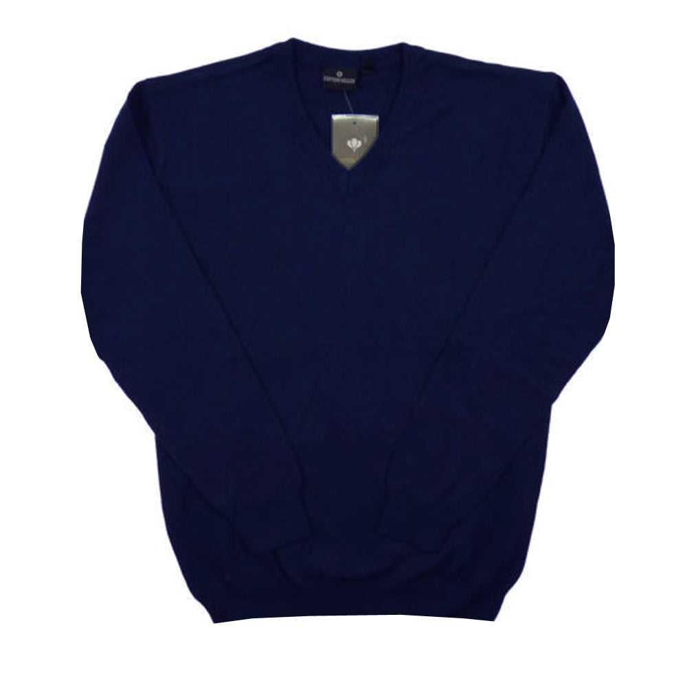 Cotton V Neck Jumper