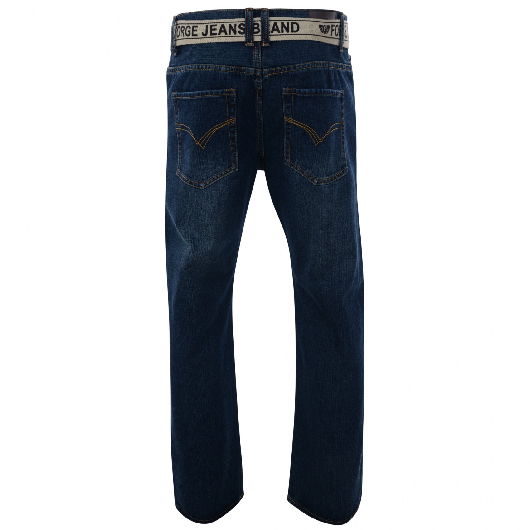 Regular Fit Belted Jeans