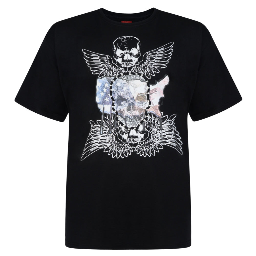 Skull & Wings Print T-Shirt