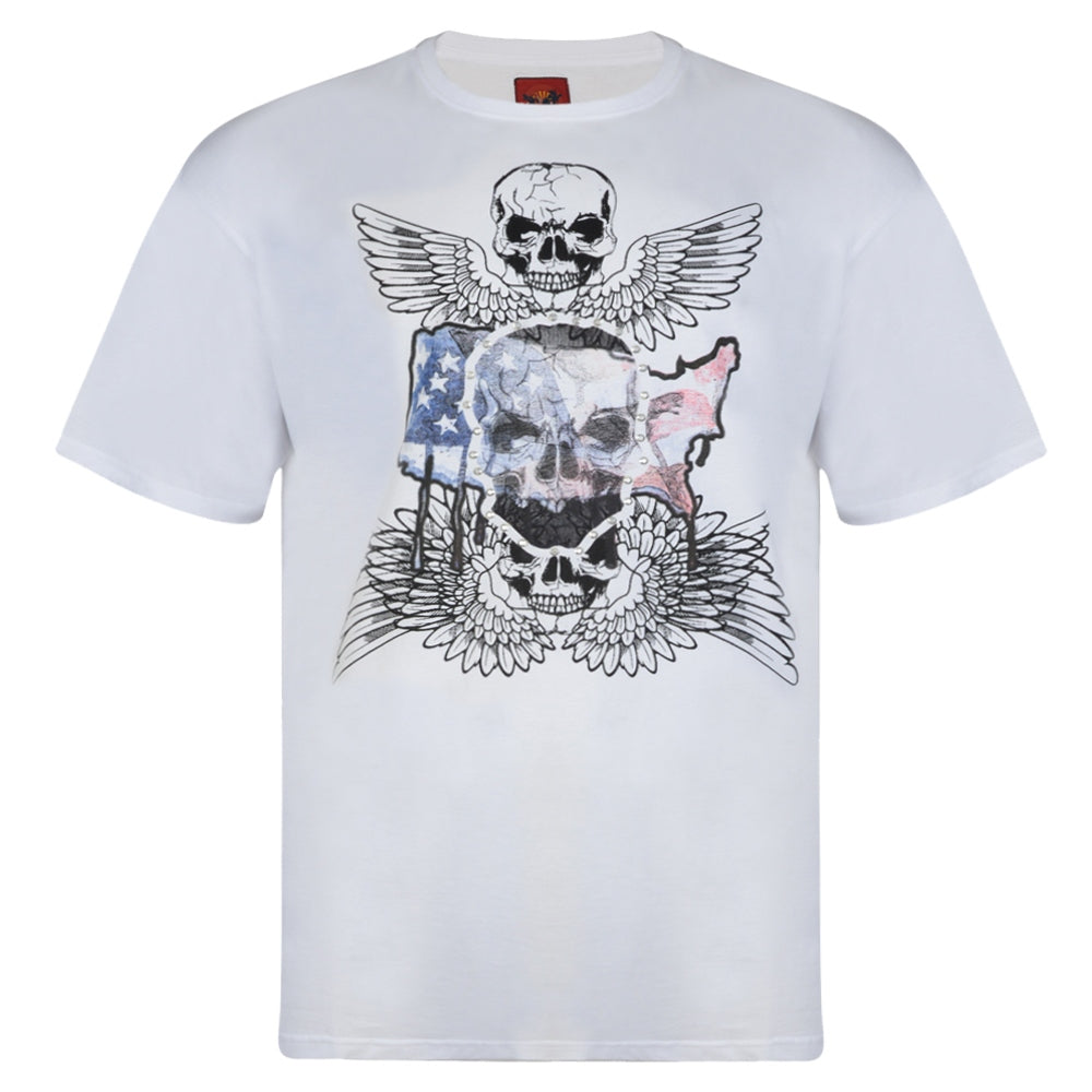 Skull & Wings Print T-Shirt