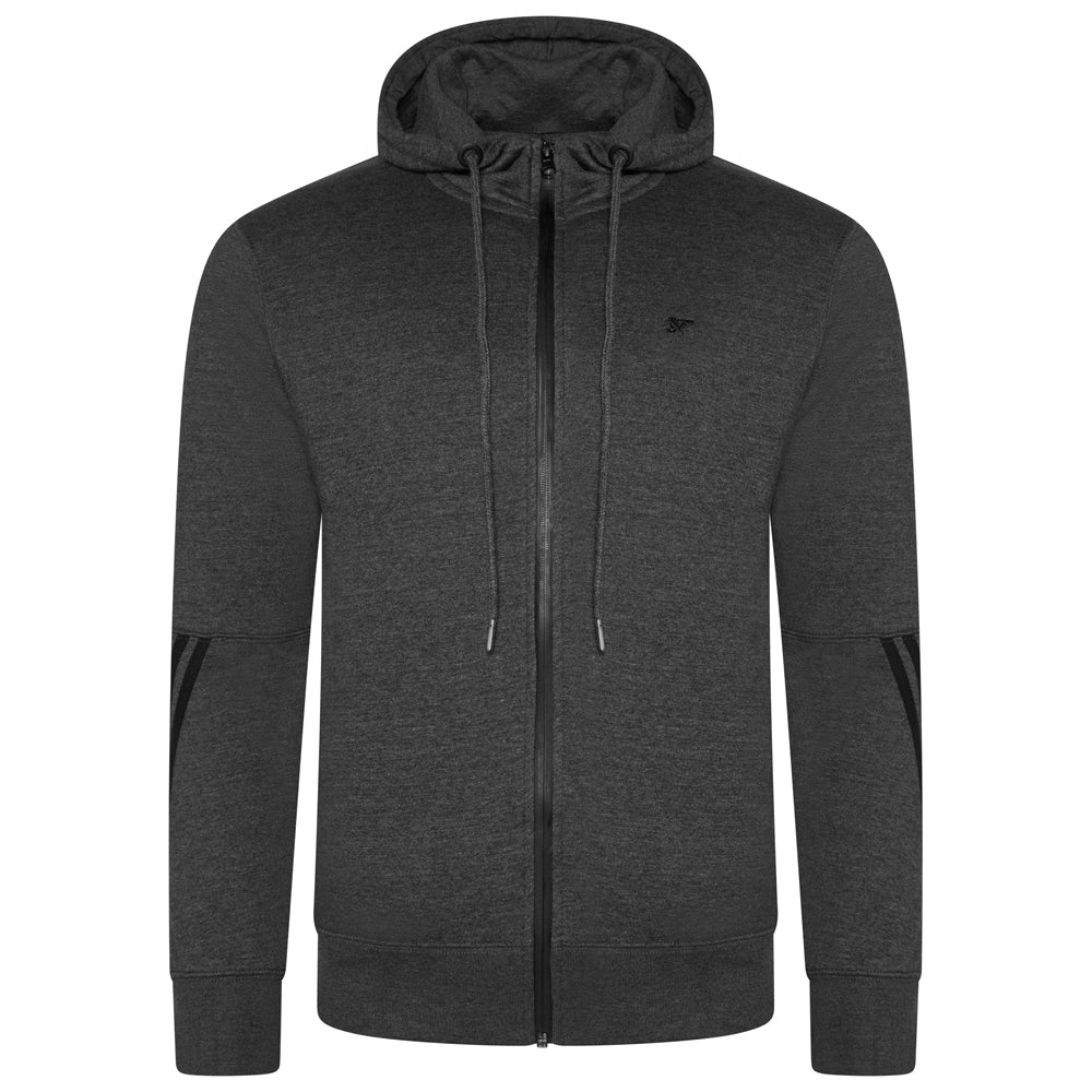 Casual Stripe Detail Zip Hoody