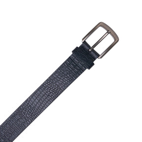 Crocodile Texture Leather Belt