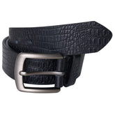 Crocodile Texture Leather Belt