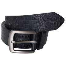 Crocodile Texture Leather Belt