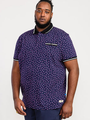 'Rover' Melon Print Polo Shirt