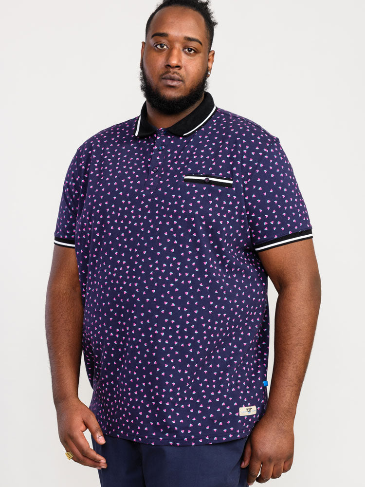 'Rover' Melon Print Polo Shirt