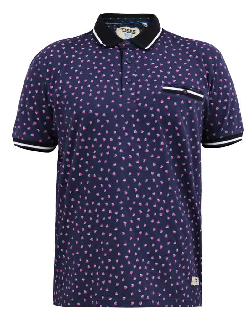 'Rover' Melon Print Polo Shirt