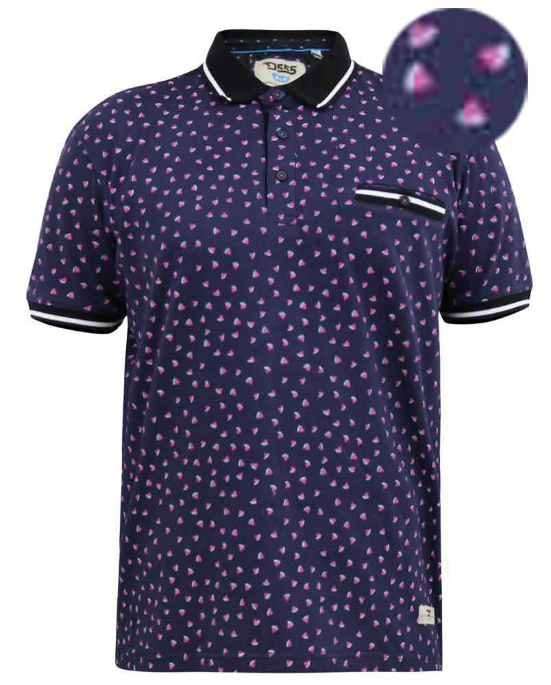 'Rover' Melon Print Polo Shirt