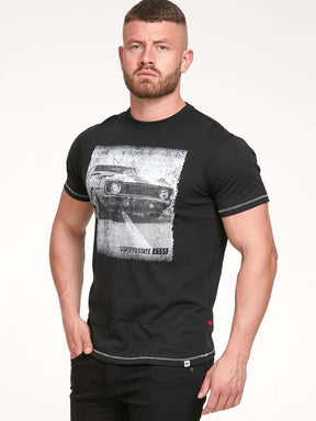 Tall Fit 'Kenton' Retro Car Print T-Shirt