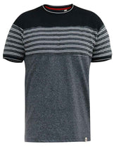 'Jericho' Cut & Sew Stripe Panel T-Shirt