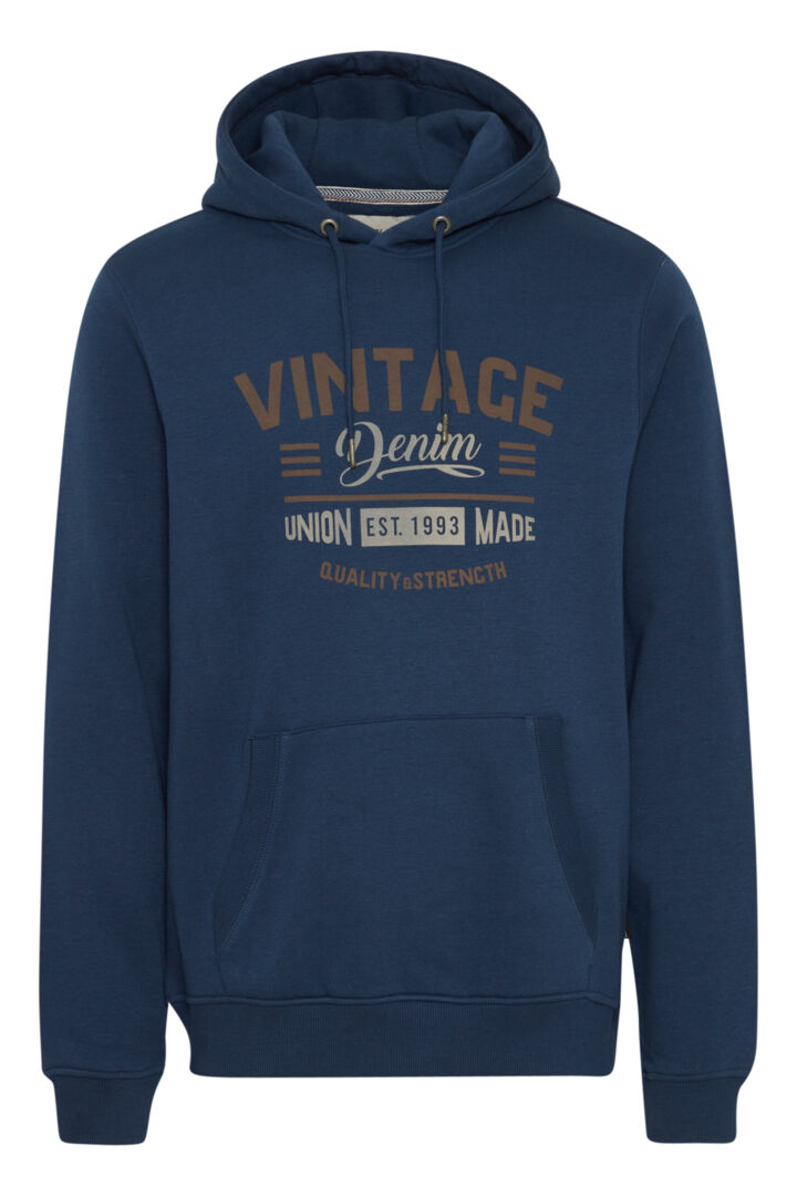 Vintage Denim Hooded Sweatshirt