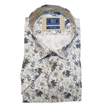 Leaf Print Short Sleeve Shirt