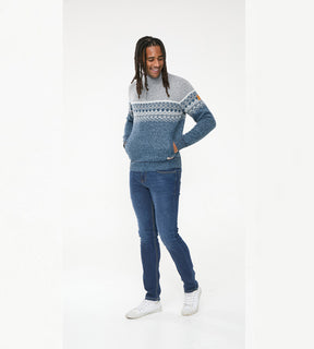 Tall Fit Ruddington' Fairisle Knit 1/4 Zip Jumper