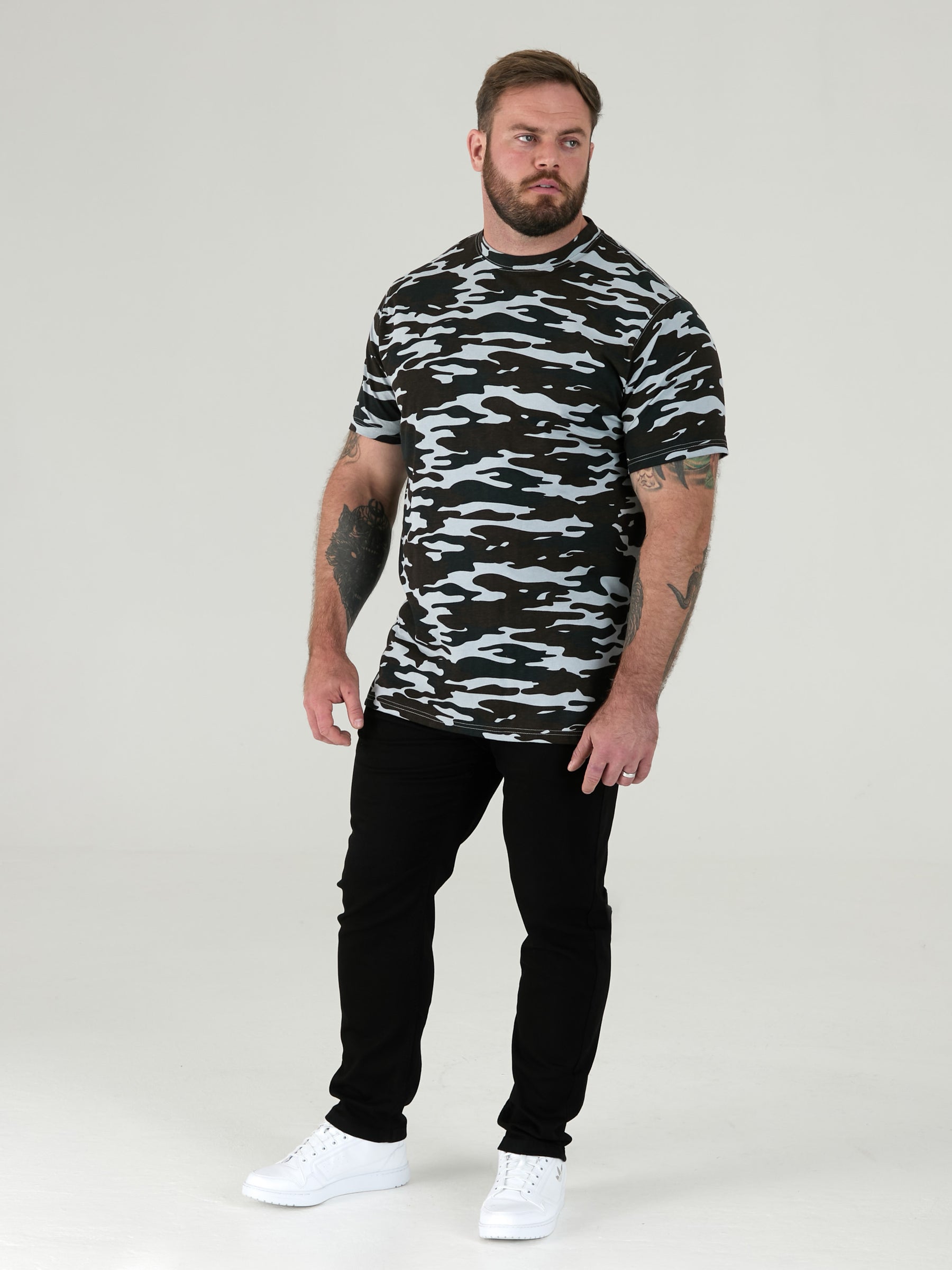 GASTON Camouflage Print T-Shirt