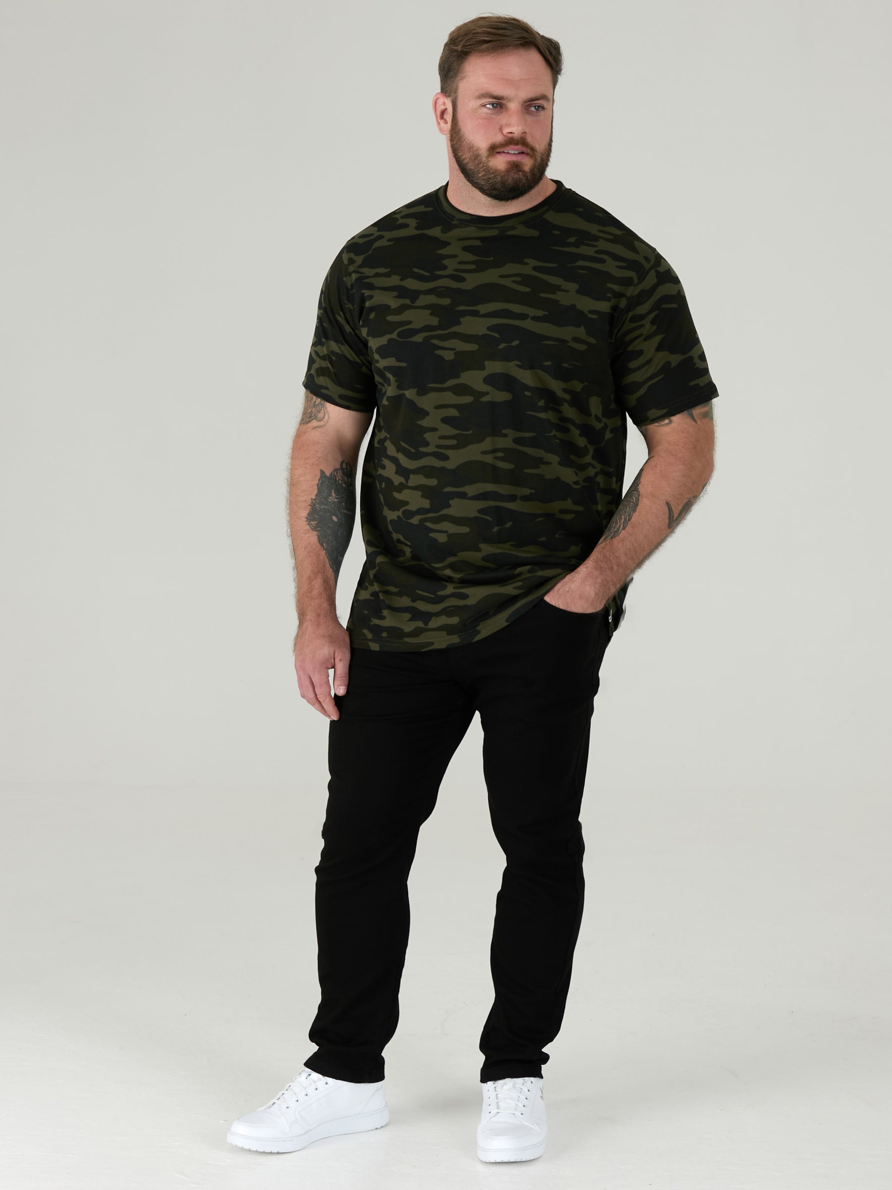 GASTON Camouflage Print T-Shirt