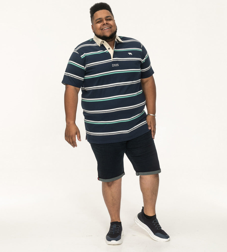 'Reading'  Stripe Rugby Polo Shirt