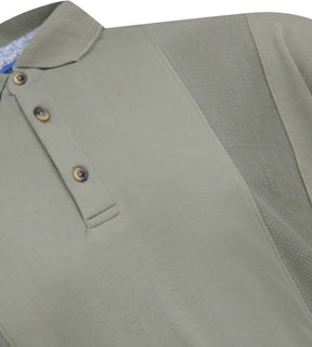 'CHIPPENHAM' Jacquard Knit Panel Polo