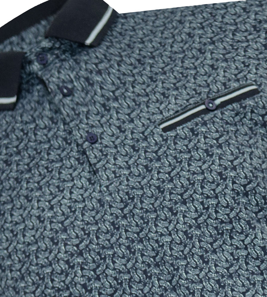 'WOOLWICH' All Over Print Polo Shirt