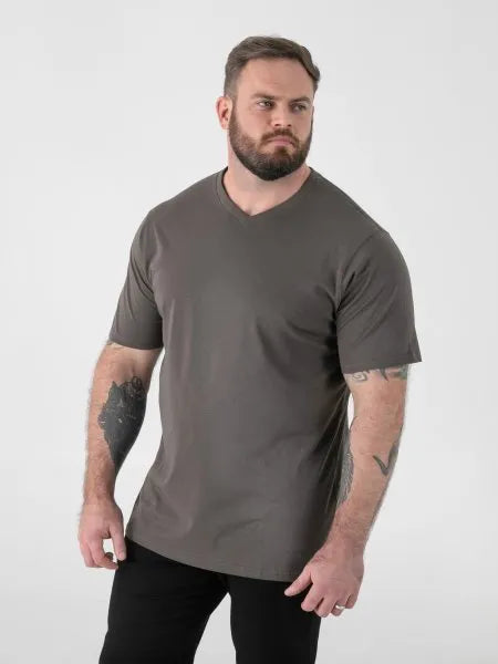 Signature Premium Weight Combed Cotton V-Neck T-Shirt