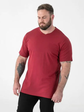 Signature Premium Weight Combed Cotton V-Neck T-Shirt