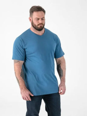Signature Premium Weight Combed Cotton V-Neck T-Shirt