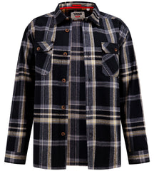 'Falkirk' Checked Heavy Shacket Over Shirt